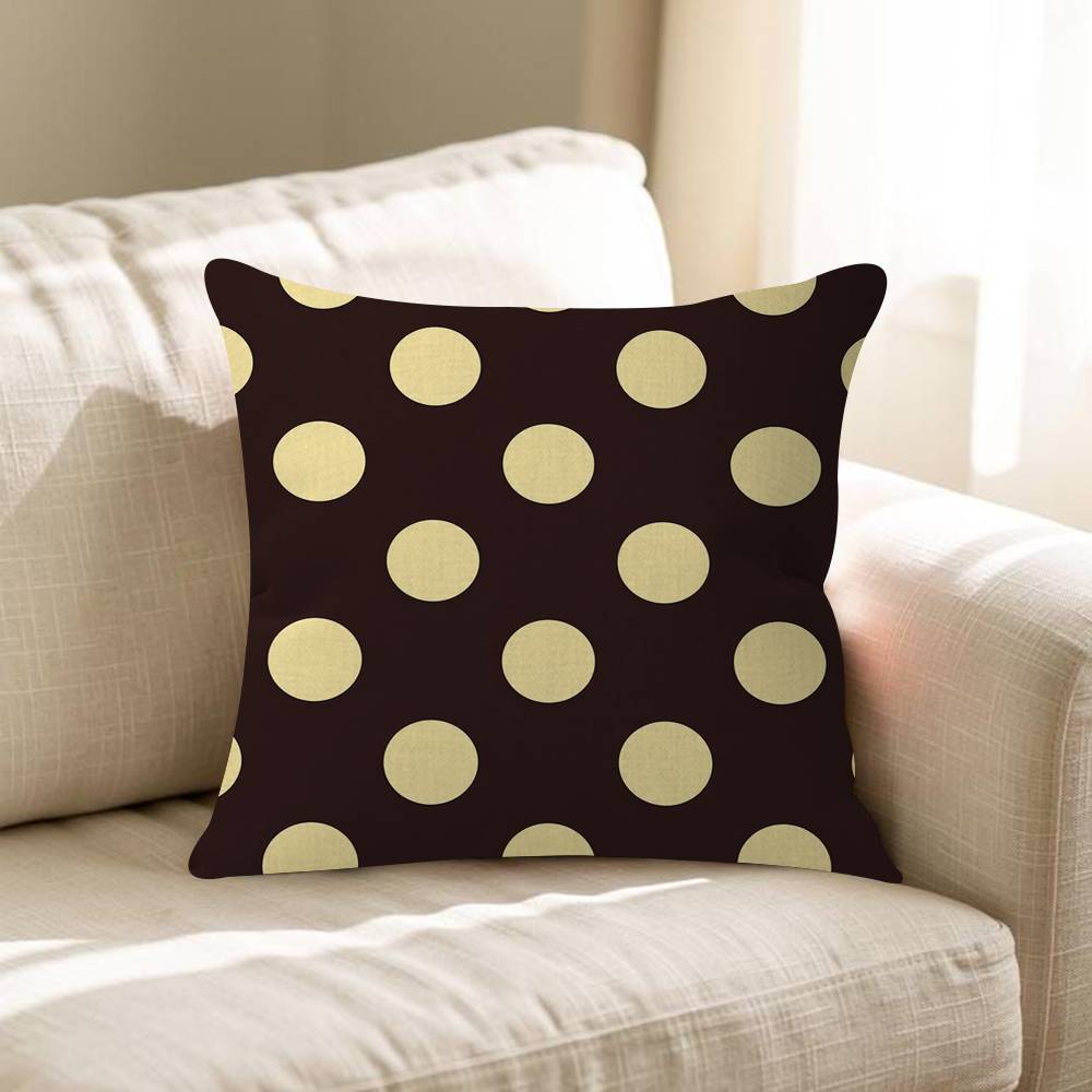 Fashion Polka Dot Pillowcase Toon Gift Cushion Cover Bedroom Home Sofa Chair Seat Decor Pillow Case