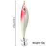 Luminous Copper Sinker Artificial Jigs Squid Hook Fishing Tackle Octopus Bait Wood Shrimp Lures