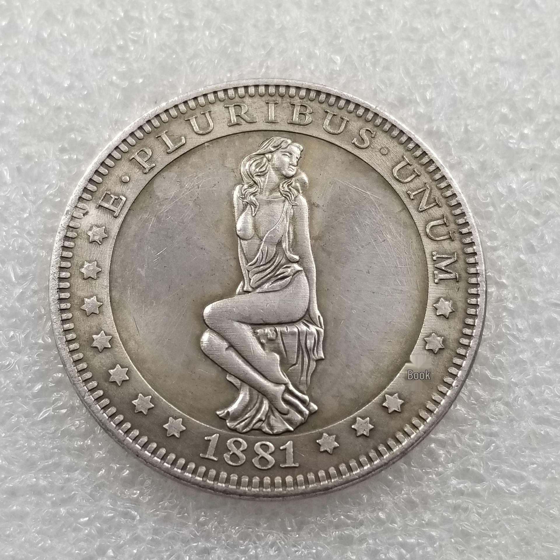 Antique Silver Vagrant Replica Commemorative Coin H4663 No