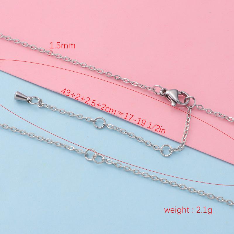 

18k Vacuum Electroplated Stainless Steel Necklace Chain - DIY Jewelry Accessories
