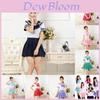 Charming Japanese School Girl Dress Outfit Cosplay Costume Set With Turn-down Collar