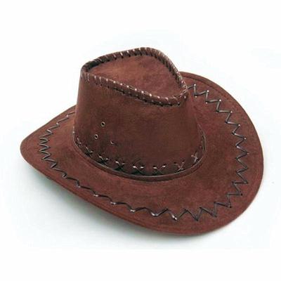 Cowboyhut Wildwest-Look Wildlederoptik Herren Damen Cowgirl Unisex Hut Heißer Großhandel Drop Shipping