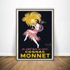 Cognac Monnet Print Vintage French Drinks Advert Canvas Painting Posters And Prints On The Wall Retro Decorative Home Decoration