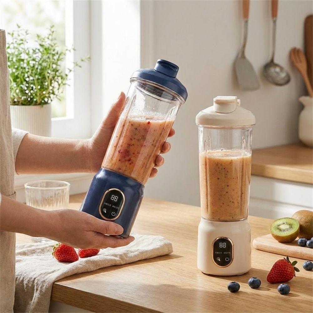 USB Rechargeable Fruit Blender Digital Display Juice Cup Blender Vegetable Drinks