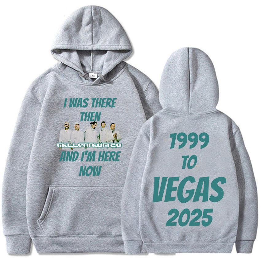 Backstreet Boy 1999 To Vegas 2025 Tour Hoodies Millennium Album Opdruk Sweatshirt Lange Mouwen Met Capuchon Pullovers Heren Dames Hoody