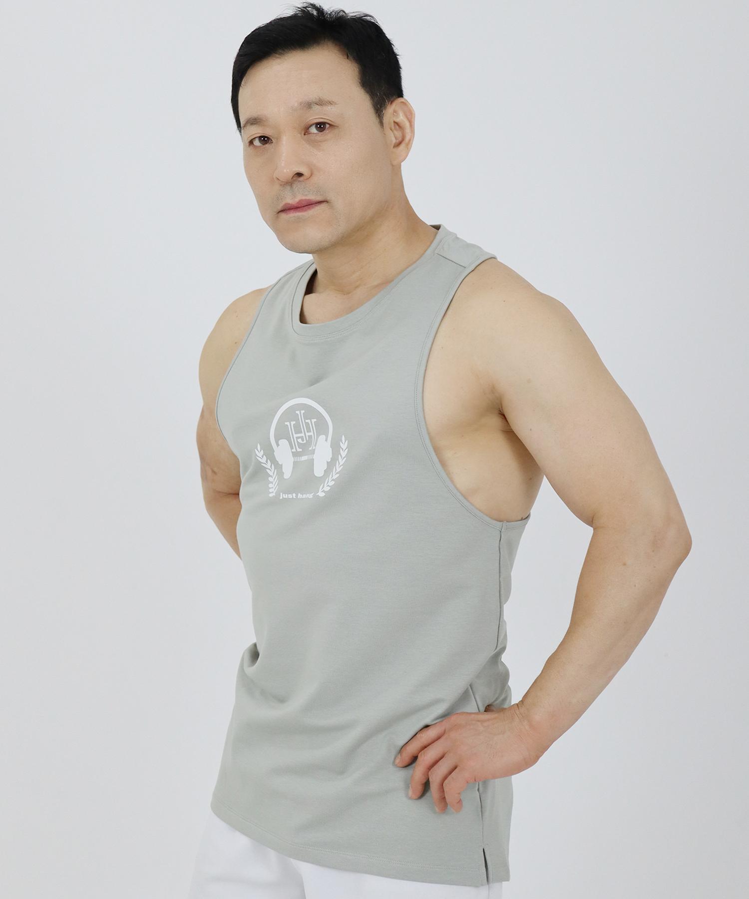 Just Haeng Laurel Reflective Khaki Sleeveless 1