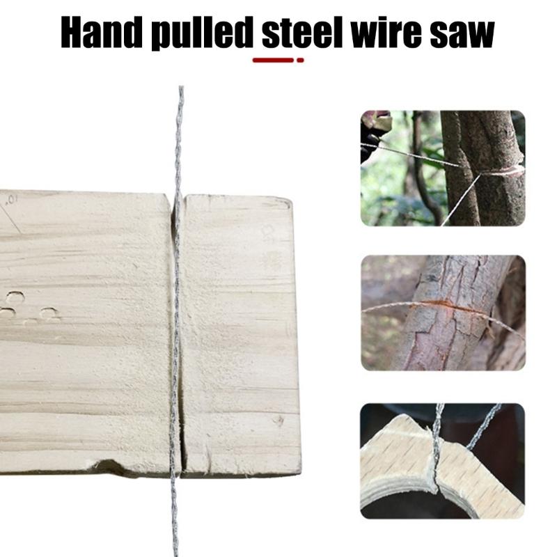 Heavy Duty 4 Ply Steel Wire Rope Handsaw Efficient Cutting For Various Materials Lightweight Easy Use Construction Tool