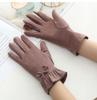 Women Thermal Finger Gloves Fleece Lined Winter Cold Weather Gloves Soft Warm Touchscreen Compatible Gloves for Outdoor Activities