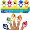 Baby Shark Cute Finger Puppet Safe Plastic Kids Toys Educational Gift Playtime
