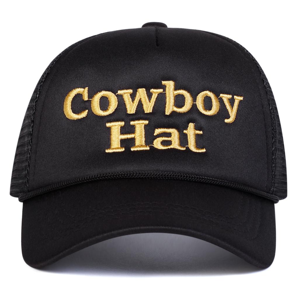 Herren Cowboyhut Buchstabenbestickte Baseballkappe Mesh-Hut Outdoor Verstellbar Sonnenschutz Freizeit Hut Frühling Herbst Reise Tourismus Strandurlaub