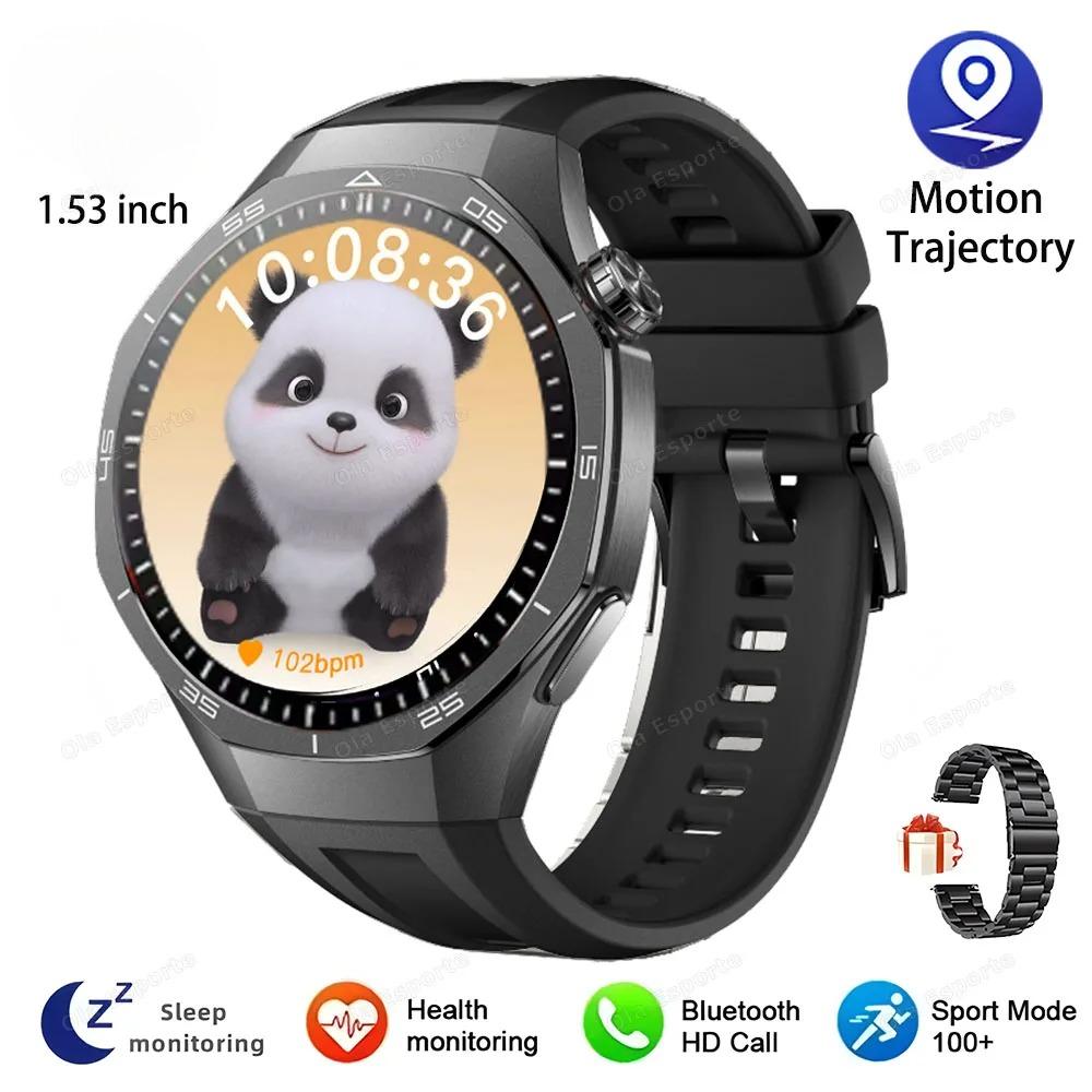 New Watch 5 GPS Track Smart Watch Men 360*360  Screen Bluetooth Call Waterproof ECG Health Monitor Man Sports Smartwatch