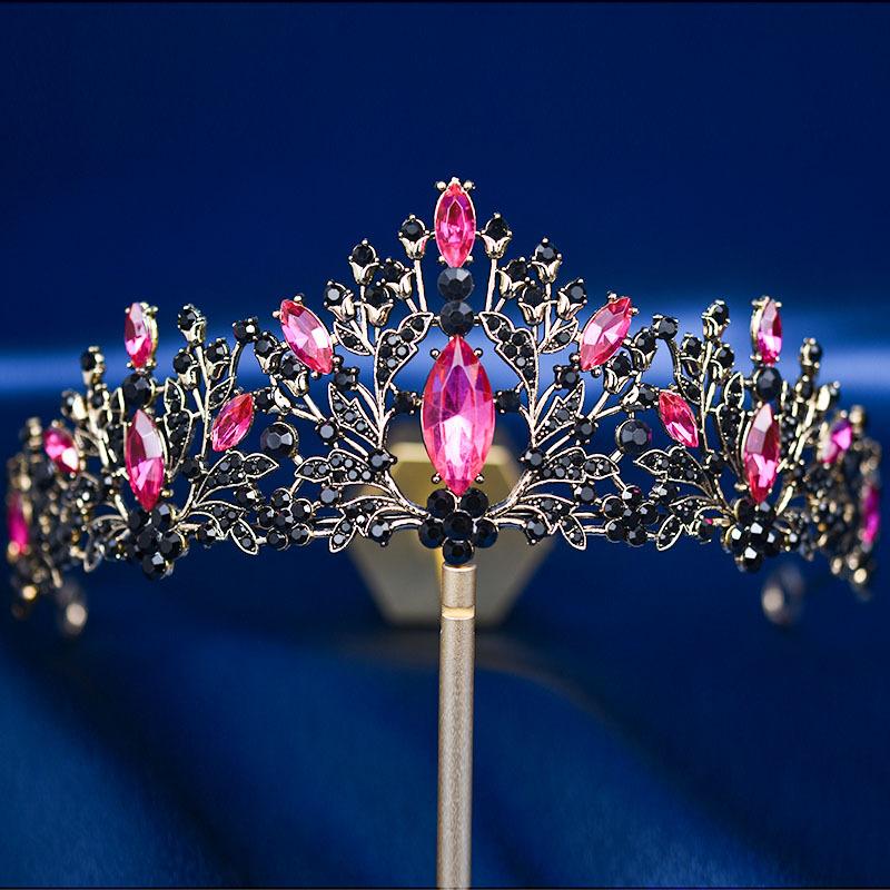 Bridal Tiara Crown Wedding Dress Hair Accessories Stage Host Welcome Baroque Queen Birthday Jewelry Women