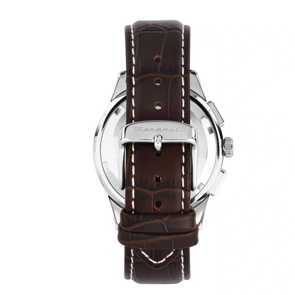 Maserati Orologio da Uomo Sorpasso Cronografo Cinturino in Pelle Quadrante Beige Quarzo R8871624010 100M