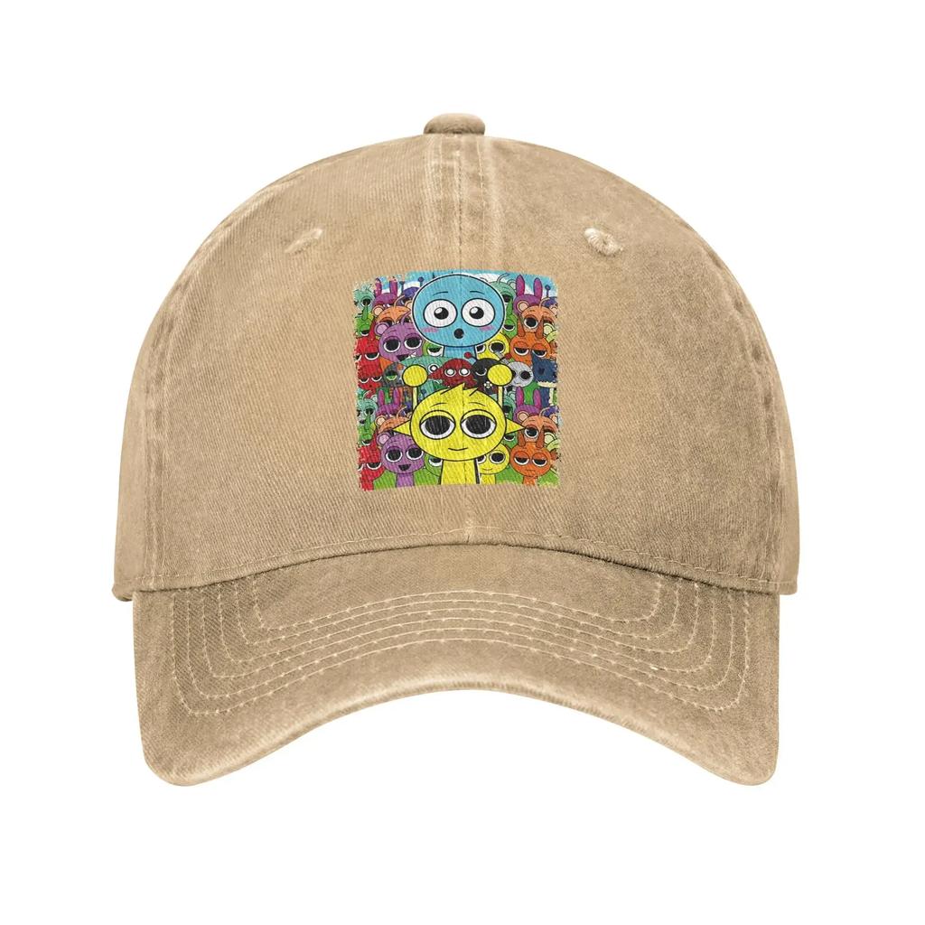Unisex Cute Sprunki Caps Outfits Baseball Caps Fashion Funny Game Trucker Hats Adjustable MZ013