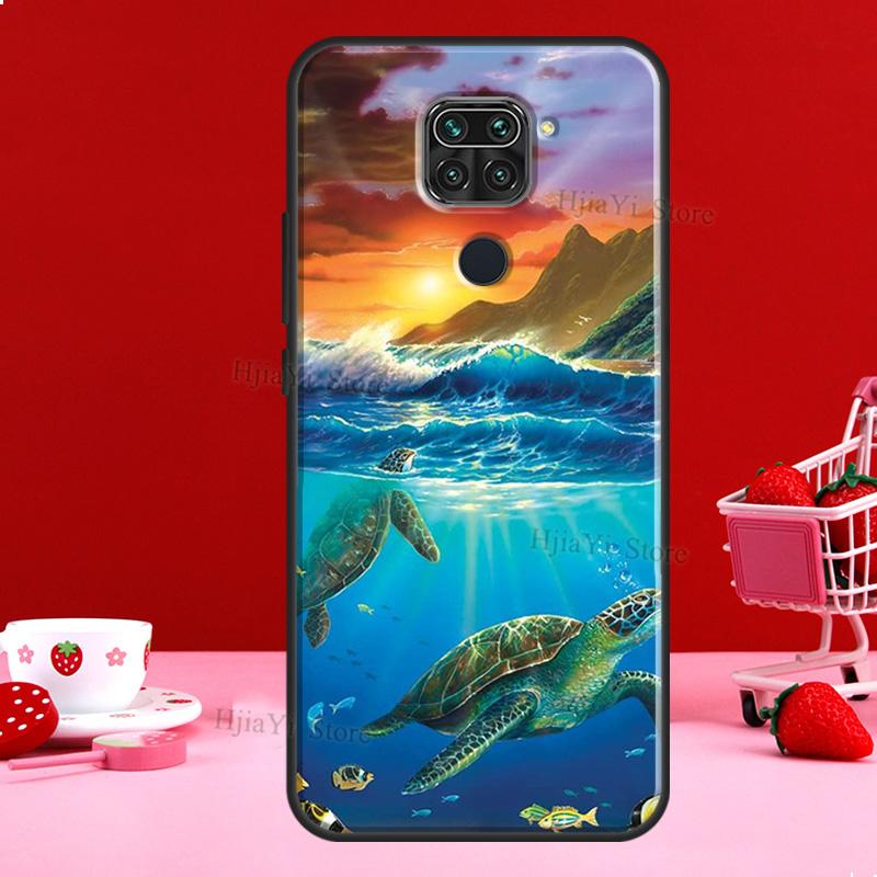 Sea Turtle Case For Xiaomi Redmi Note 11 10 9 8 12 Pro Plus 12S 11S 10S Cover For Redmi 12C 10C 10A 9C