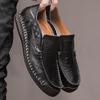 Men's Handmade Leather Shoes Casual Slip On Loafers Men's Flats Moccasins
