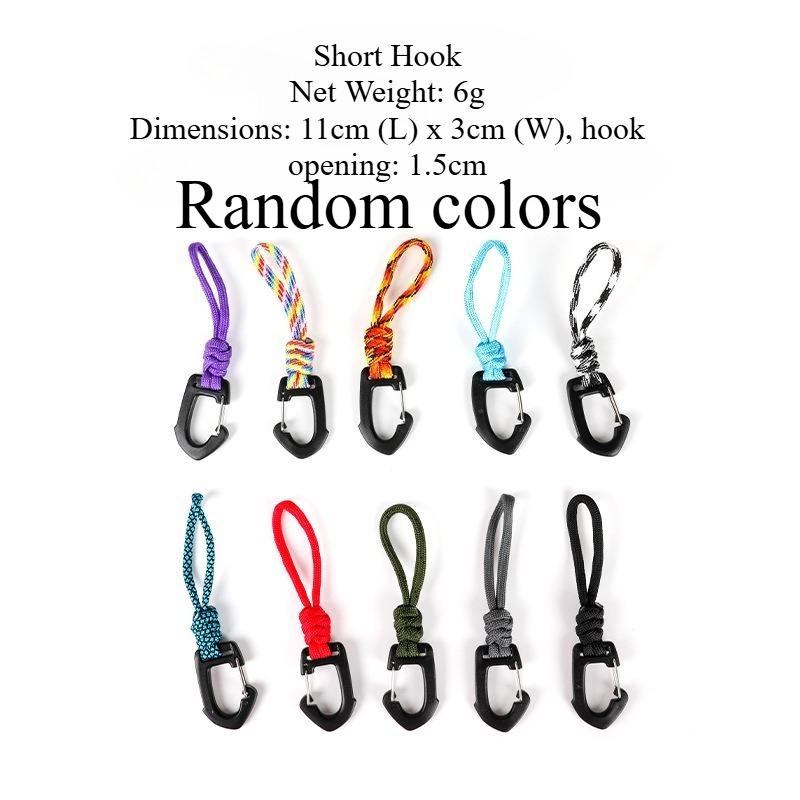 New 7-core Lanyard Key Strap, Anti-lost Wrist Hanging Hook, Multi-functional Triangle Carabiner Clip for Outdoor Camping