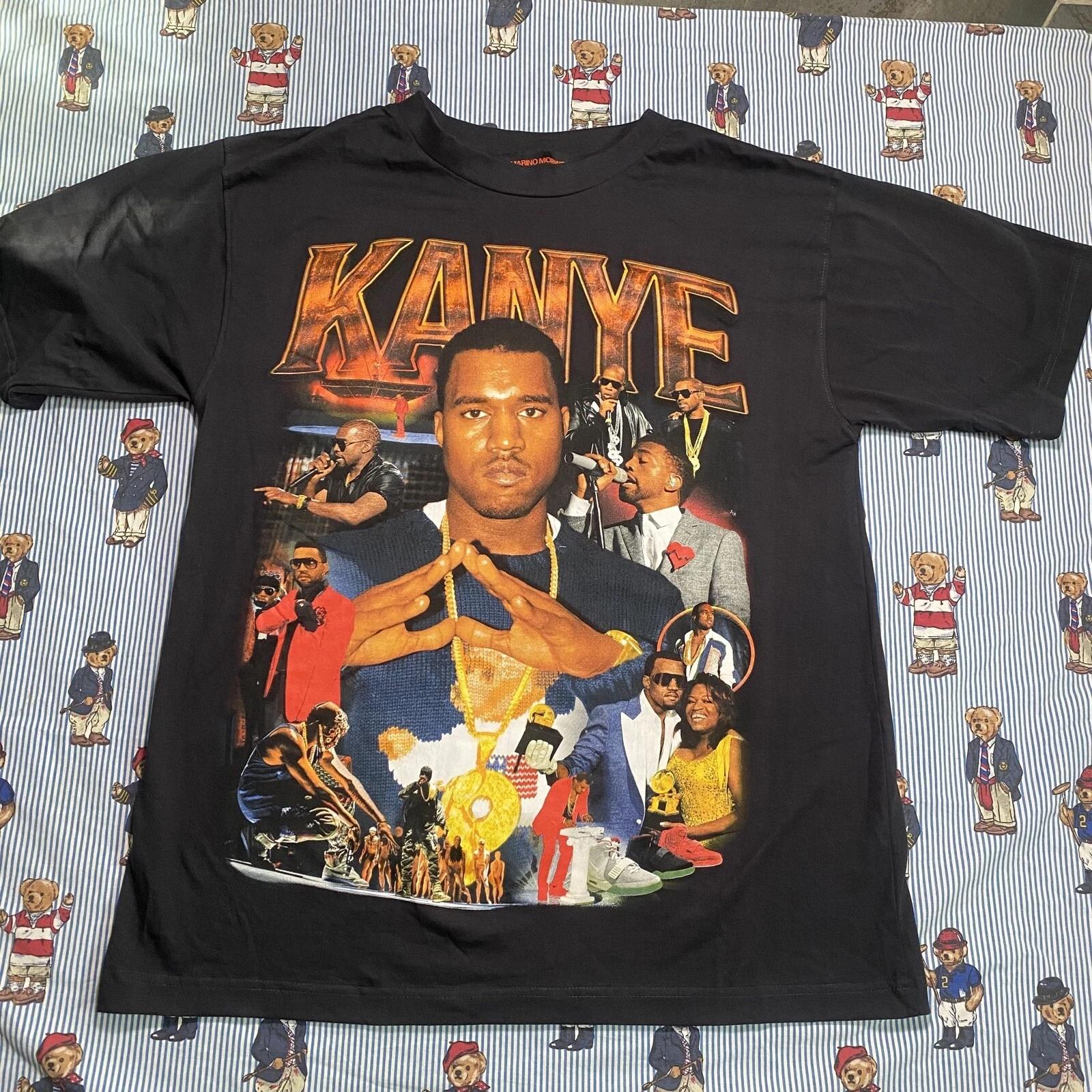 Marino Morwood KANYE WEST AOP Graphic t shirt Adult LARGE Black College Dropout M