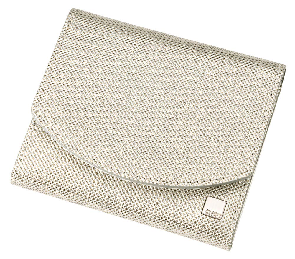 

Cypris Pon Компактный кошелек-бифолд Honeycell Идеальный подарок для 6461 Кошелек, Женская кожа, День отца, День матери, День рождения, Серебристый,