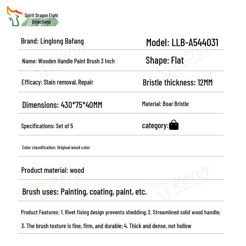 Bristle Paint & BBQ Brush Set
