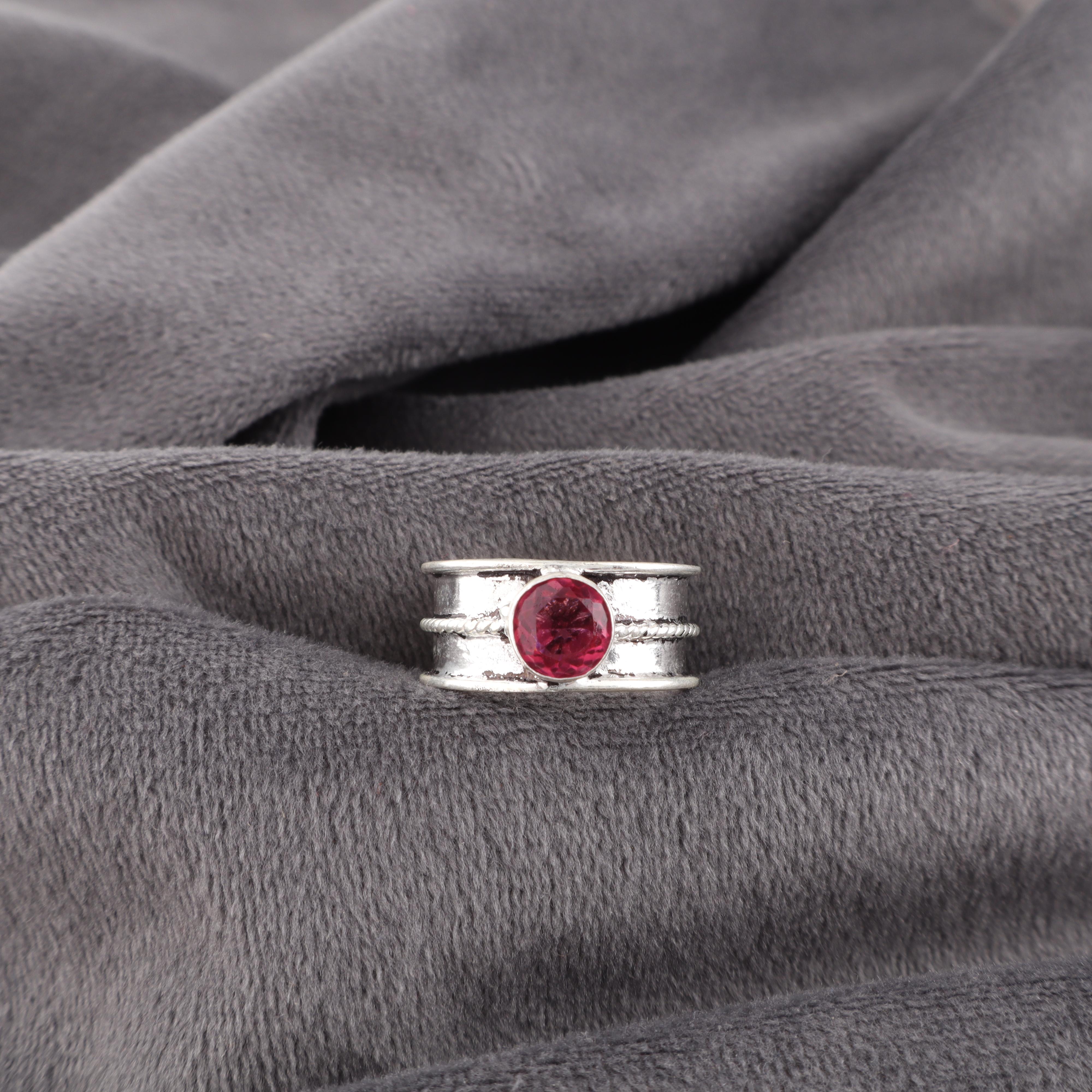 

Украшения из розового рубеллита, кольцо из стерлингового серебра 925 пробы, очаровательное кольцо ручной работы, богемное кольцо с рубеллитом в подарок бабушке 12 розовый