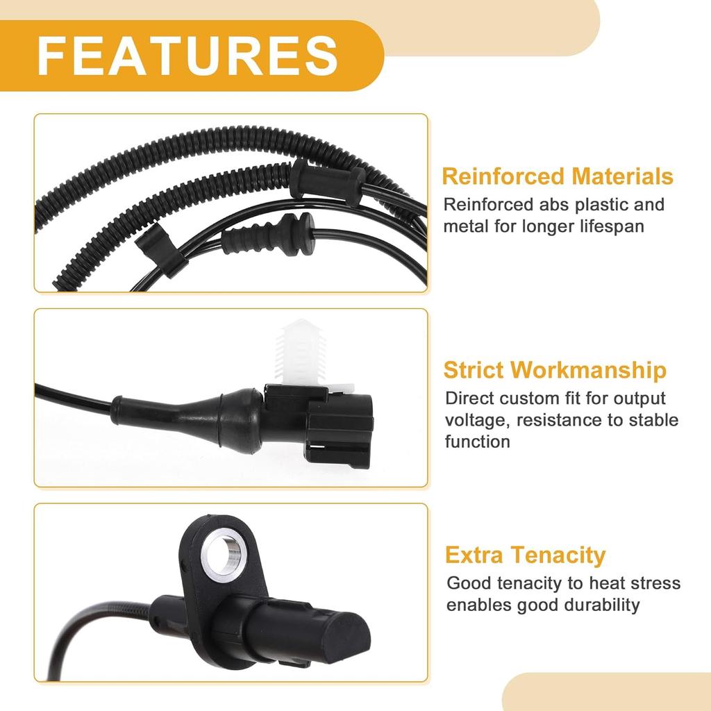 ABS Wheel Speed Sensor No.9L3Z2C190A Rear Right ABS Sensor Anti-lock Braking System Sensor for Ford F-150 2009-2010 Pickup
