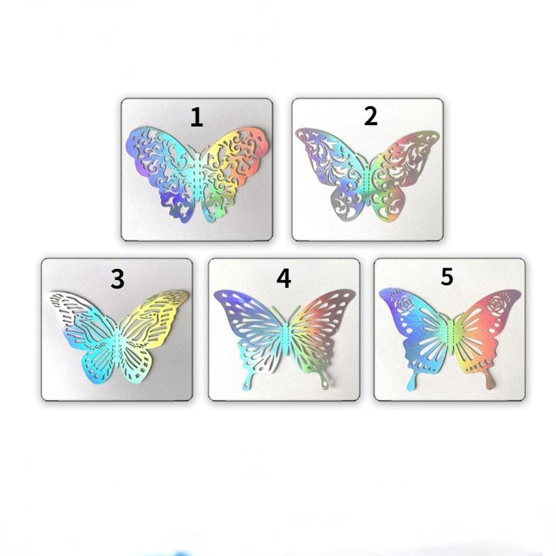 24Pcs Hollow 3D Butterfly Wall Sticker for Wedding Decoration Living Room Window HomeDecor DIY 3D Colorful Butterflies Stickers