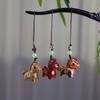 Traditional Mobile Phone Chain Handmade Horse Pendant Best Wishes Car Keychain  Bag Decoration