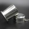 1pc Mini Collapsible 75/150/250ml Alcohol Cup Stainless Steel Portable Outdoor Wine Cup Travel Wash Mug Practical Drinkware
