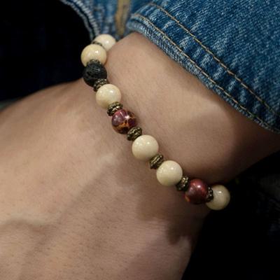 HARANG HR 279B_Edelstein-Perlenarmband (lila)