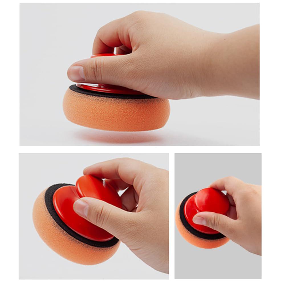 4 Inch Car Wax Applicator Pad Polishing Pad Sponge Car Clean Tool Microfiber Polishing Waxing Sponge Car House Maintenance Tool