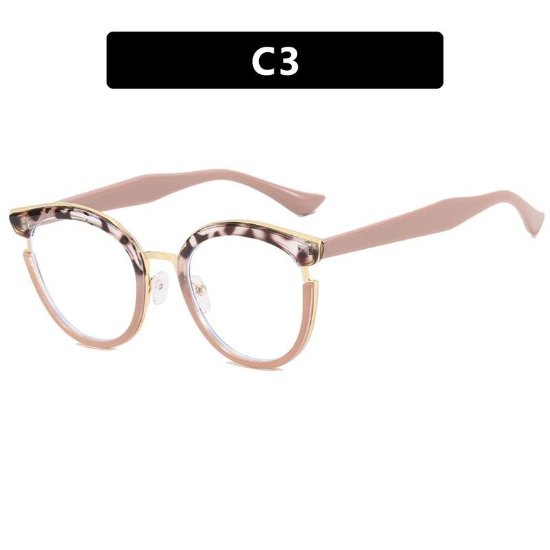 New light luxury anti-blue glasses, classic workplace commuting, daily plain and versatile flat glasses