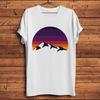 Vintage Mountain Summits Sunset Fall Sun TShirt UnisexWhite Casual Cool Natural Style TshirtFunny Unisex Tee Breathable Print