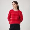 Zhaojun Fair Isle Jacquard Wool Sweater for Women