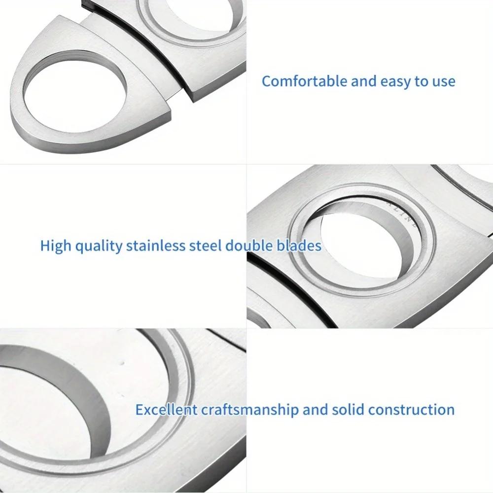 Stainless Steel Cigar Cutter Metal Classic Cutter Guillotine Cigar Scissors Gift Puncher Cutting Knife Cigar Accessory