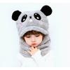 Cartoon-Mütze Mädchen Jungen Schal Verdickte Kappe Wintermütze Kinder Neugeborenes Baby Zubehör Kinderhut Fleece Kinderkappen