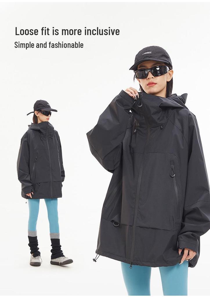 Shan Kebo Couple's Windproof Waterproof Outdoor Jacket - Men's and Women's Spring/Autumn Hiking Coat