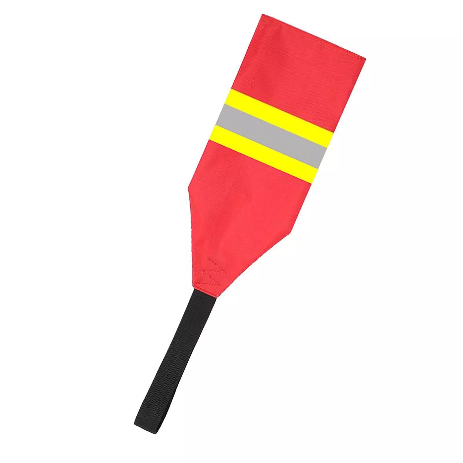 

Kayak Safety Travel Flags With Webbing & Reflective Strips Redness Warning Flags Tow Flags for Kayak Canoes Towing Truck