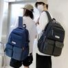 Schoolbag1011 Japanese Ins High Value Simple New Trend Grid Large Capacity Backpack Simple Student Party Schoolbag