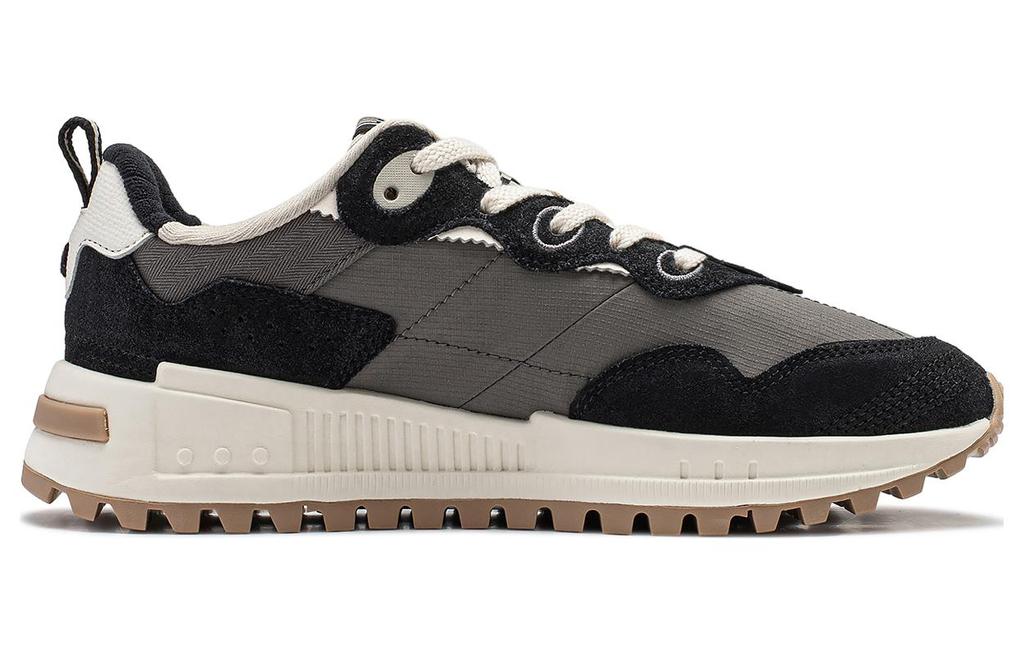 Li Ning Riding The Wind 2.0 Slip Resistant Abrasion Resistant Low top Casual Shoes Women's Gray Black AGCT308-4