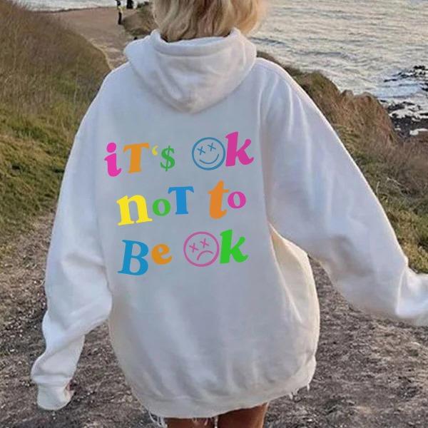 

Women S Shoulder Sleeve Fleece Sweater Plain Letter Print Kangaroo Pocket Drawstring Print Hoodie XS небесно-голубой