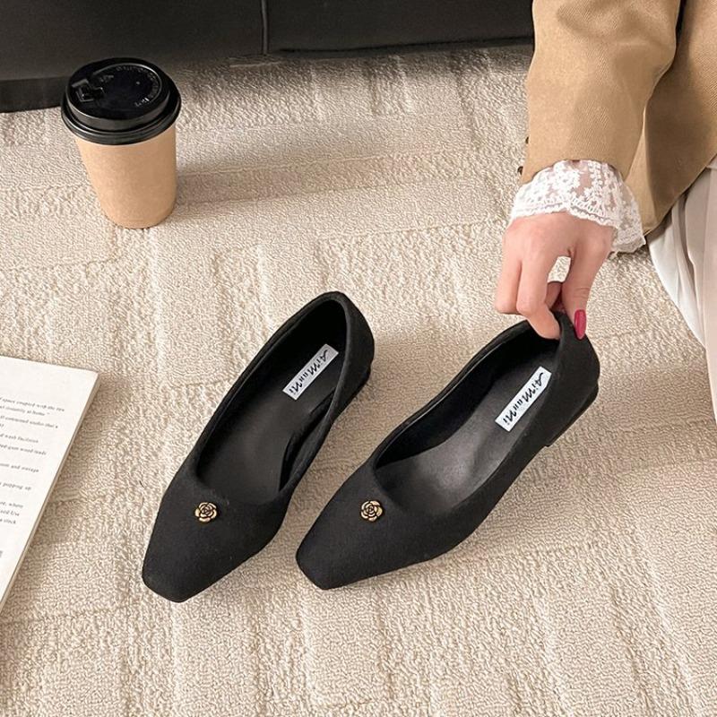 

Обувь женская удобная и элегантная черная балетки модис лоферы меховая женская обувь осень зима платье осень на каблуках 40