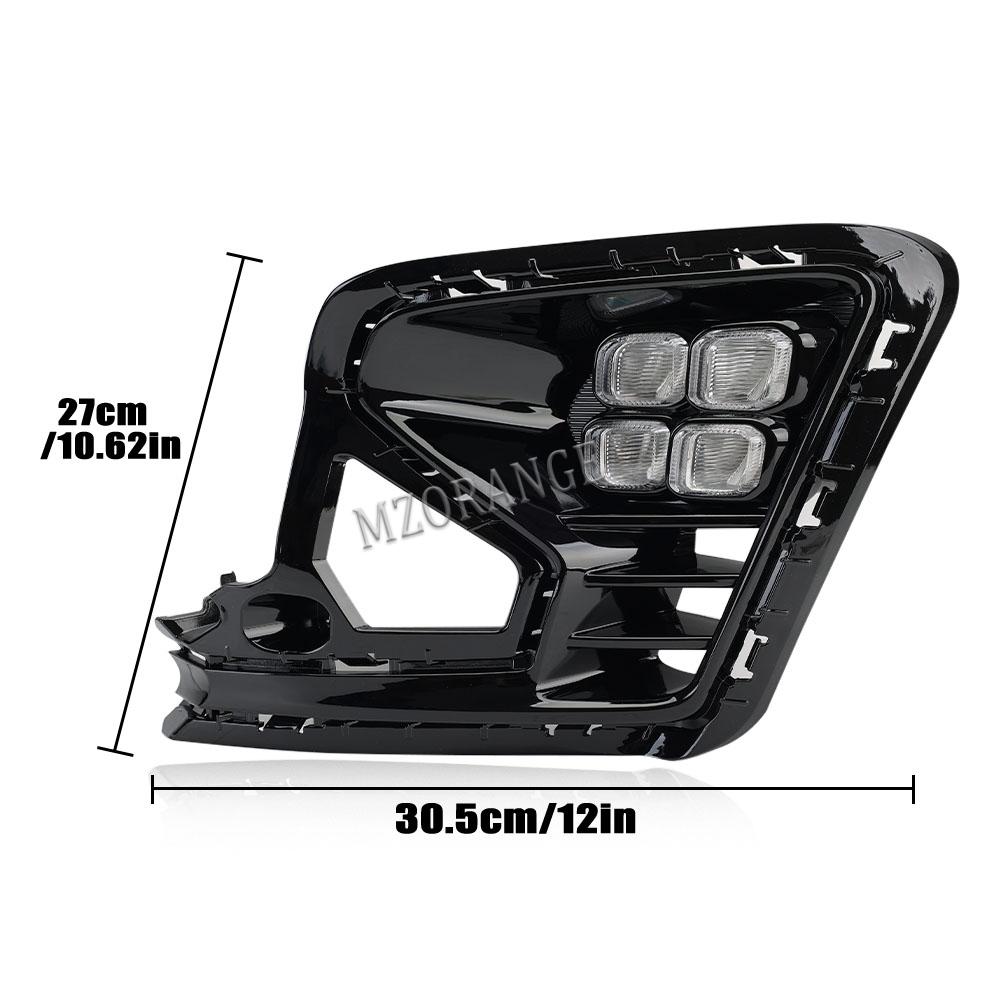 Car Front Bumper Fog Lights DRL For Kia RIO 2025 2025 Daytime Running Lights Cover With Yellow Turn Signal Day Light Headlights