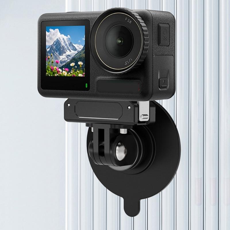 Heavy Duty Aluminum Alloy Sports Camera Suction Cup Holder Adjustable 3 Slot Mount For Accessories