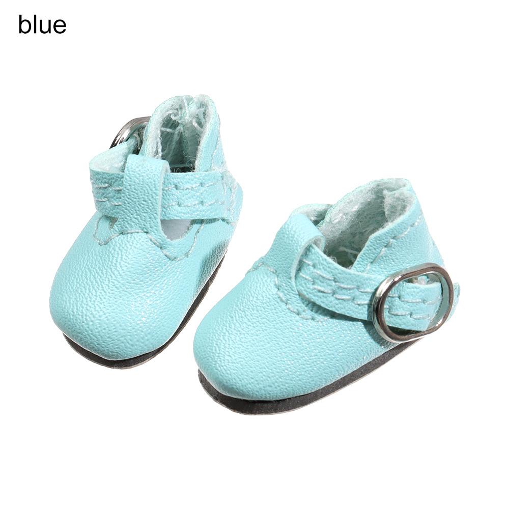 1Pair Doll Shoes For 1/6 Blythes Doll And Suitable For 1/8 Bjd Mini Lovely Pu Leather Sandals Toy Shoes Dollaccessories