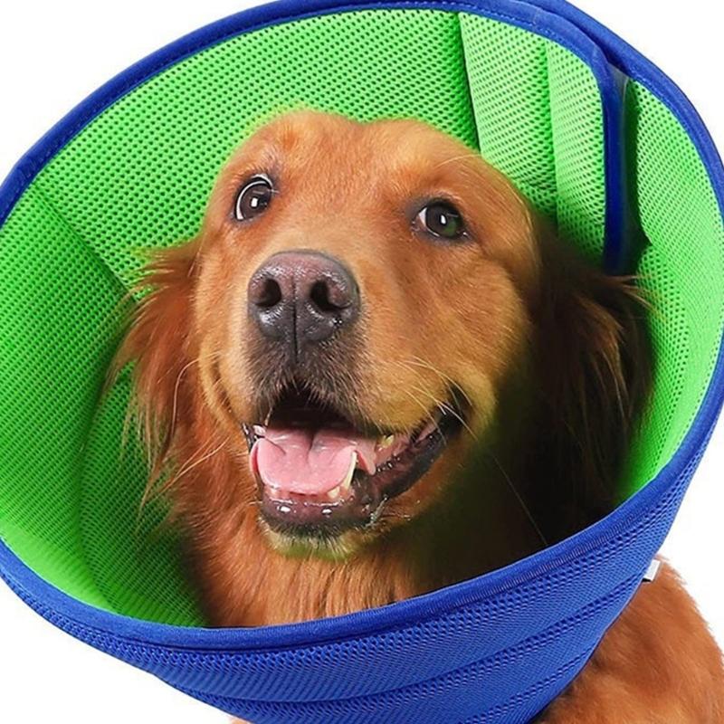 Extra Small Breathable Cats Cone Soft Healing Collar Adjustable Fasteners for Post Surgeries Care and Licking Prevention
