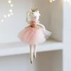 Doll Christmas Girl Ornament Fabric Girl Hanging Pendant Christmas Tree Decor  Wall Hanging