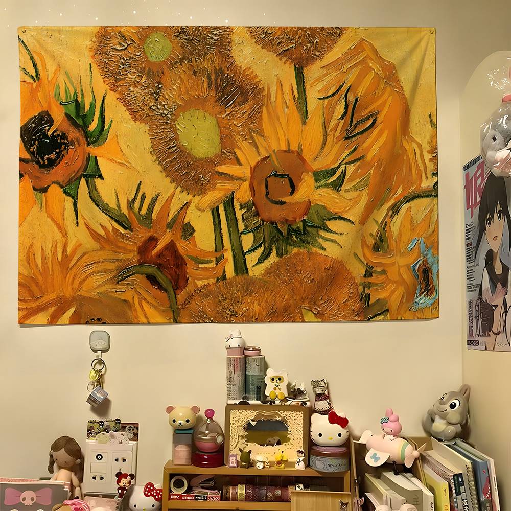 1pc Vincent Van Gogh Great Work Colorful Hippie Psychedelic Bar Living Room Study Bedroom Dorm Decor Aesthetic