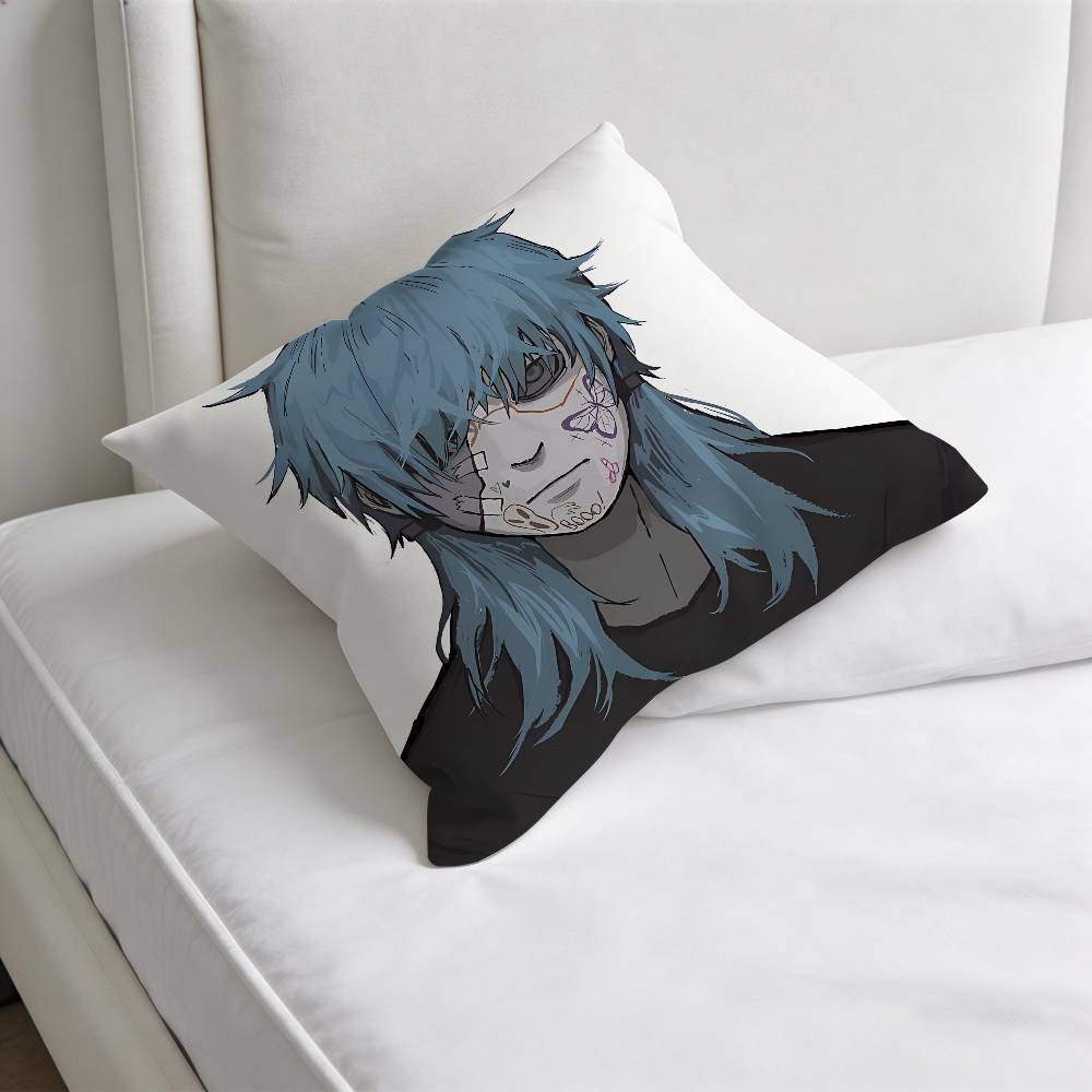 Game Sally Face Square Pillow Cover Decorative Throw Pillow Case for Sofa Couch Bed Home Car Living Room Decoration