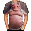 2026 Summer Tshirts Popular Novelty Animal Pig 3d Print T-shirt Funny Pigs Casual Top Breathable and Comfortable Sof T Shirt Men